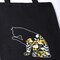 Beginner Canvas Tote Bag Embroidery Kit – Black Kitten Cross Stitch with Hoop & Threads
